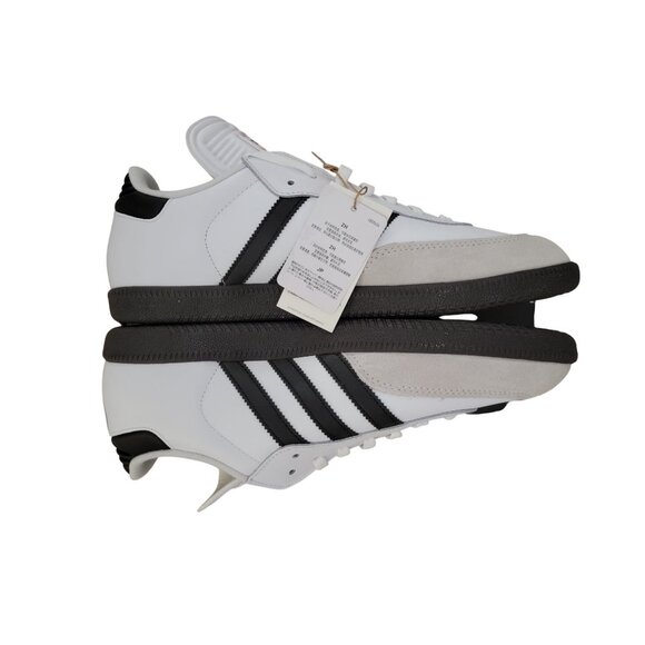 Adidas Samba Classic Mens Soccer Shoes Size 11.5 White & Black Leather - Picture 6 of 11
